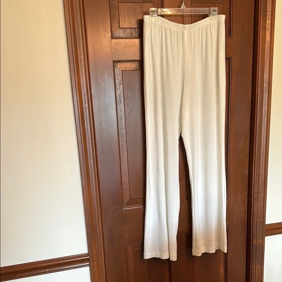 Brand New Caroline Rose White Wide Leg Pants - Picture 1 of 10